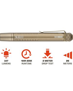 Lampe EDC PL 2AAA flash light 5.11 - sandstone