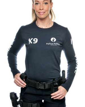 T-SHIRT POLICE CANINE LONGUES MANCHES FEMME