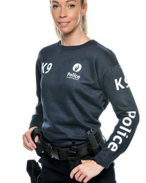 SWEAT POLICE CANINE COL ROND MIXTE