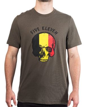 T-SHIRT PATRIOTIC SKULL SS TEE - BELGIUM 5.11